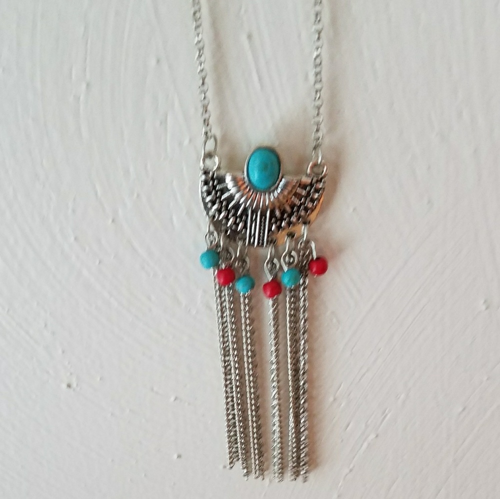Red and blue turquoise